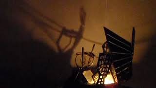 City Cycling (Found Object Sculpture) Unique-ities.com [360 DEGREE SHADOW PROJECTION]