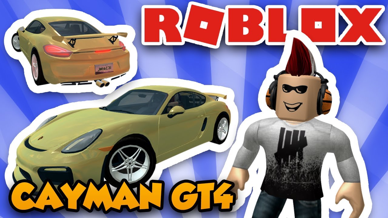 My New Sport Car Porsche Cayman Gt4 In Roblox Vehicle Simulator Drag Races Car Stunts Youtube - roblox r sports