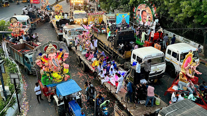Ganesh Nimajjanam 2024 | Ganesh Shobha Yatra in Hyderabad at tank bund | Ganesh Shobha Yatra 2024