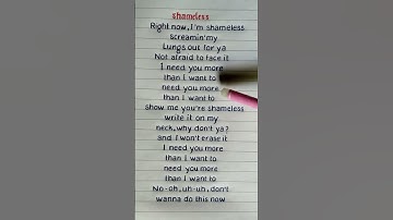 Thumbnail of Camila Cabello - 'Shameless' Lyrics (REQUESTED)  #lyrics #camilacabello #shorts #shortsfeed