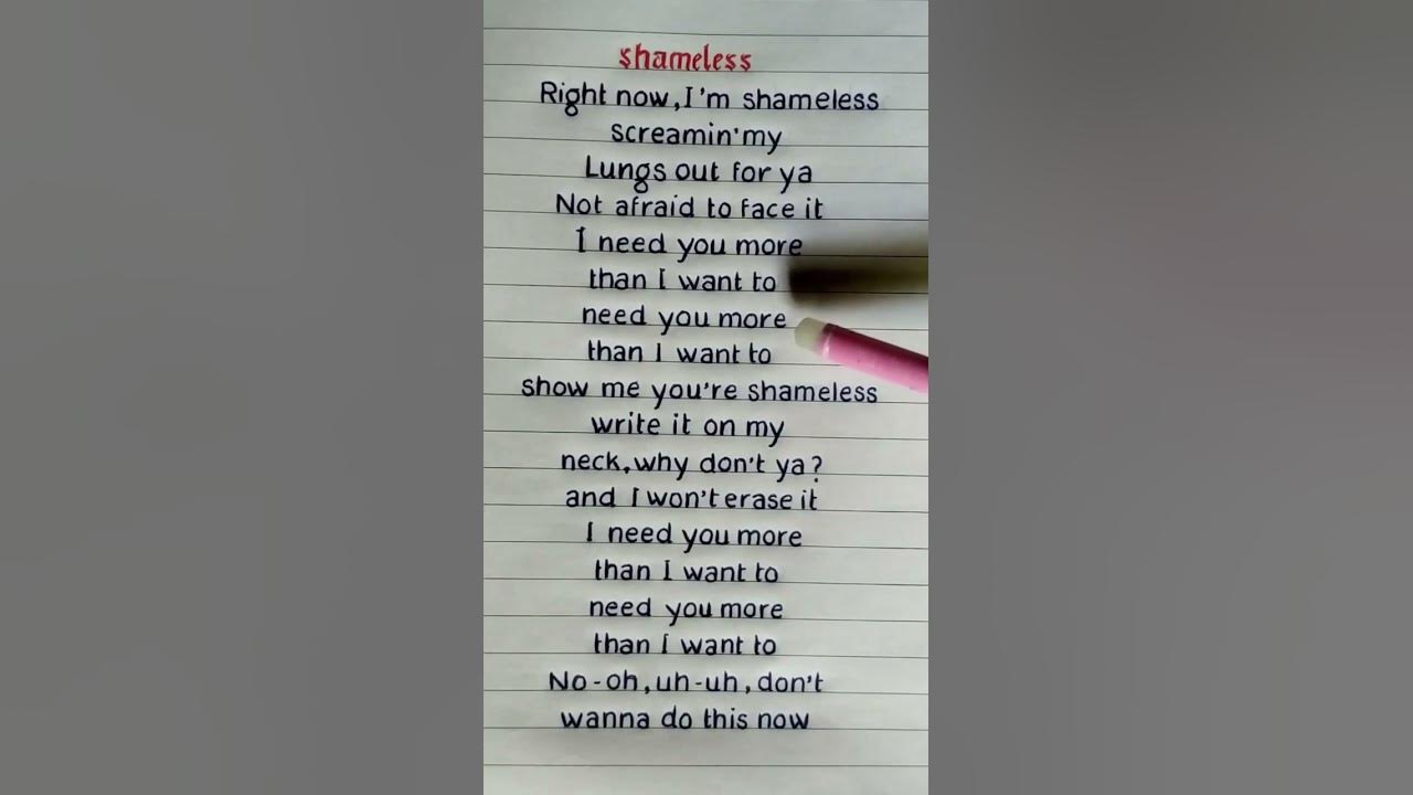 Camila Cabello - 'Shameless' Lyrics (REQUESTED)  #lyrics #camilacabello #shorts #shortsfeed