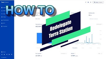 How to Redelegate Stake Luna on Terra station