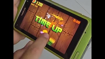 NOKIA N8 Symbian OS Play Fruit Ninja Very Smooth
