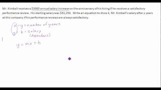 Famous 5 Minute Math: Writing a linear equation in slope intercept form from a Word Problem (Example #1) Profile