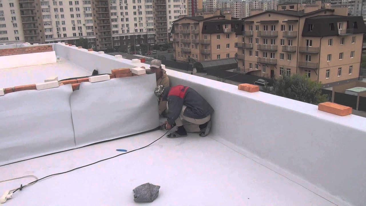 Гидроизоляция парапетов на кровле