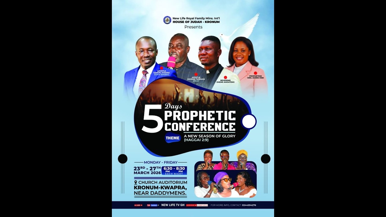 A NEW SEASON OF GLORY / 5 DAYS PROPHETIC CONFERENCE / DAY 2 / 24-03 ...