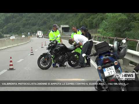 VALBRENTA. MOTOCICLISTA 20ENNE SI AMPUTA LA GAMBA CONTRO IL GUARD-RAIL -  | 02/08/2023