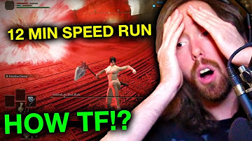 Asmongold MIND BLOWN by World Record Elden Ring Speedrun (12:13)