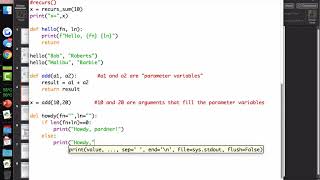 CIT1203#5265 Lecture N - Functions and classes