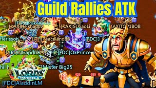 Sleeping Targets Getting Burned by Guild Rally Attacks in Lords Mobile | Massive Rally Traps &amp; Zero