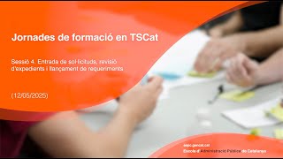 Jornades de formació en TSCat. Sessió 4: Revisió (12/05/2025)