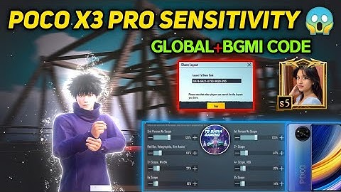 POCO X3 PRO PUBG NEW Sensitivity Settings | GYRO & NON GYRO WITH SENSI CODE  🔥 OF NEW UPDATE 2.1