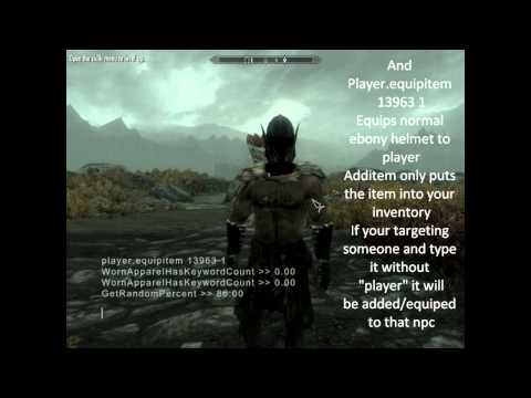 How To Find Most Of Skyrim S Npc And Item Id S And Some Other Useful Commands Youtube