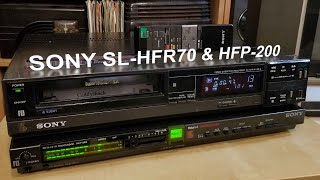 Sony SuperBeta VCR & HiFi Processor (Model SL-HFR70 & HFP-200)