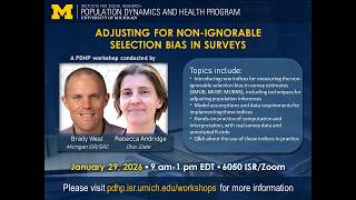 Adjusting For Non Ignorable Selection Bias in Surveys Jan 2026 Part 2