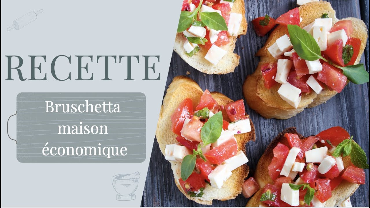 Réaliser votre bruschetta maison pour 1,2 € !! - YouTube