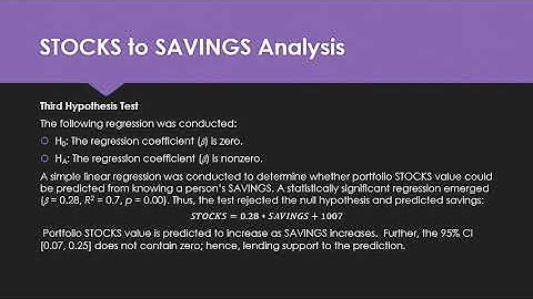 Conducting A Simple Regression