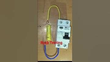 RCCB TESTING #rccb #shots #electrician
