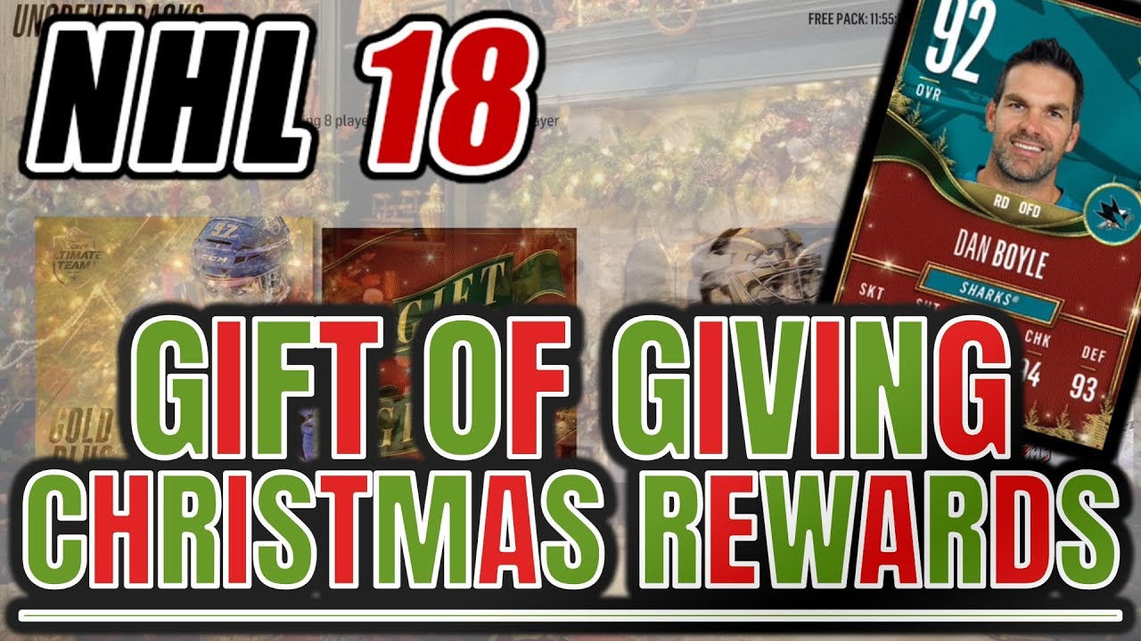 INSANE GIFT OF GIVING CHRISTMAS REWARDS PACKS!! CRAZY TEAM UPGRADES!! | NHL 18 HUT Pack Opening