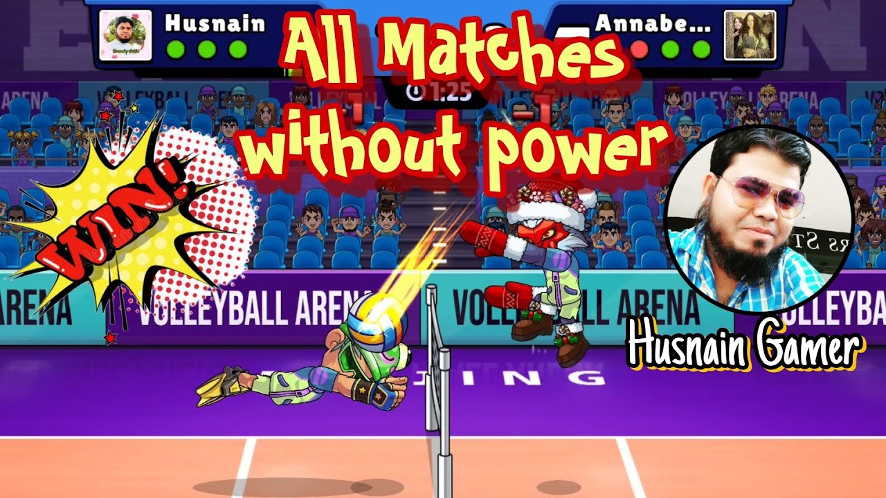 How to win all Volleyball Arena Matches Super trick by Husnain Gamer