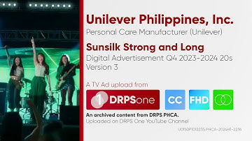 Sunsilk Strong and Long TV Ad Q4 2023-2024 20s (Philippines, Version 3) [CC/HD/ST]