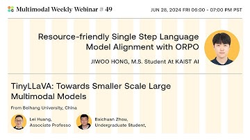 Single-Step Language Model Alignment & Smaller-Scale Large Multimodal Models | Multimodal Weekly 49