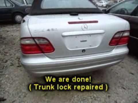 How to open mercedes trunk with key #3