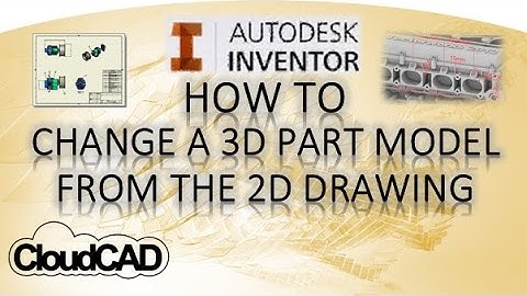 Edit a 3D part from the 2D drawing dimensions | Autodesk Inventor