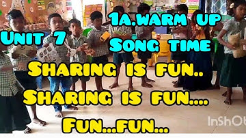 Unit 7/Term 3/Day 1 Warm up and song time Sharing is fun.../English Ennum Ezhuthum