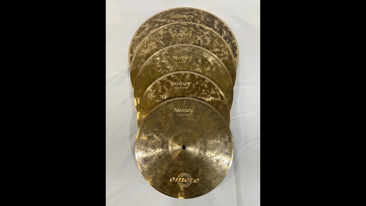 【独占販売品】omete cymbals Mercury Medium Ride 20 Omete Mercury Series Cymbal Pack with Bag, 14pr/16/18/20