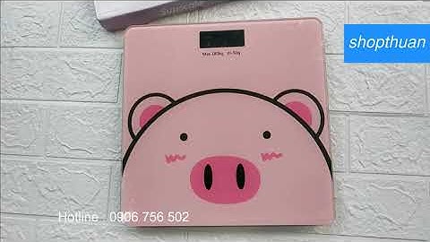 Cân Sức Khỏe Hình Con Heo 180KG Hiện Thị Số Điện Tử | shopthuan | 0906 756 502
