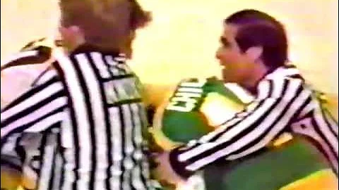 Al Secord (BOS) vs. Dan Chicoine (Minnesota  North...