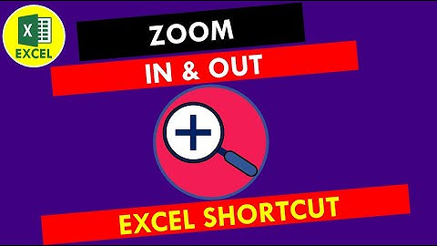 Shortcut for How to Zoom In & Out in Excel 🔍 | Tricks & Tips