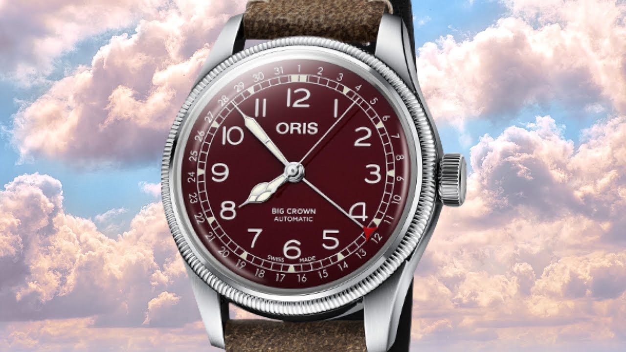 oris big crown pointer date red