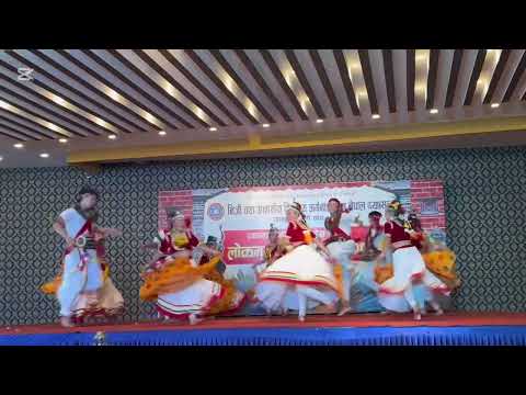 Champions PABSON FOLK DANCE COMPETITION-2081 ! BAGMATI province ! Jhumra Tharu song !Advance Academy