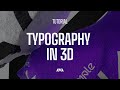 Typography animation in 3d  ae  cinema 4d  redshift 