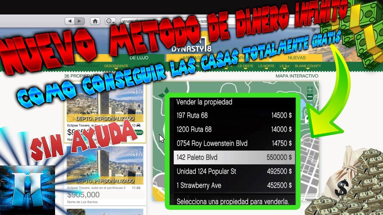 NUEVO TRUCO GTA 5 ONLINE SOLO SIN AYUDA CONSEGUIR 1 500 ...