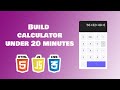 Build a Responsive Calculator with HTML, CSS, and JavaScript | Step-by-Step Tutorial