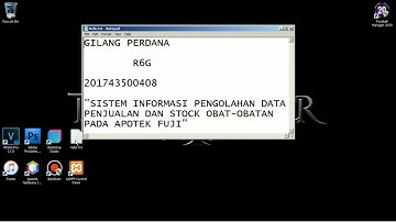 Demo Program Sistem Informasi Pengolahan Data Penjualan dan Stock Obat-Obatan Pada Apotek Fuji