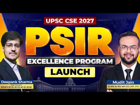 PSIR Optional Launch for UPSC Mains 2027 | Deepank Sir | Decode Civils