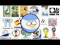 La historia de argentina en los mundiales (1930-2018) Countryballs