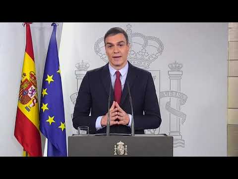 Estado de alerta en España por el coronavirus: el discurso completo de Pedro Sánchez