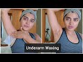 My Underarm Waxing Routine | Remove Hair From Underarms at Home Using Veet Wax Strips