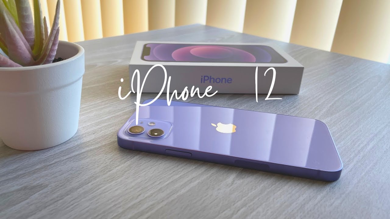 Purple iPhone 12 Unboxing 💜 - YouTube