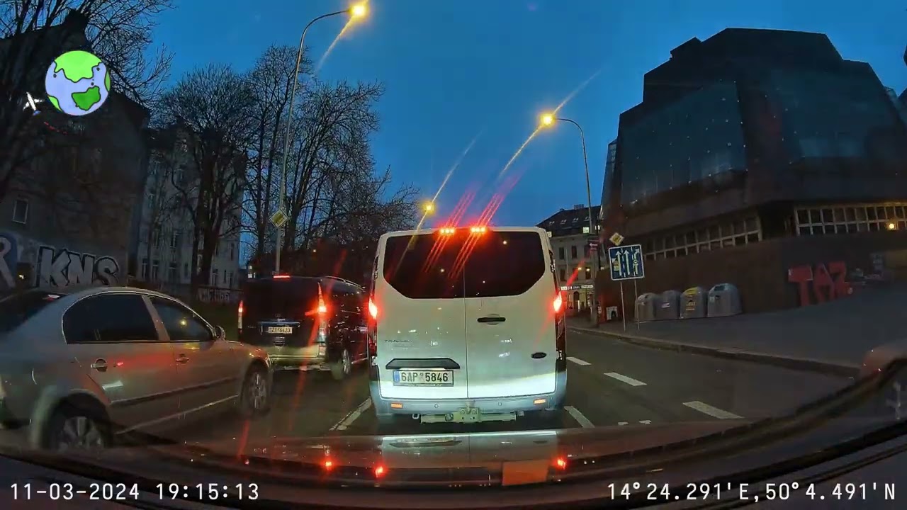 Prague Through Time: 35 Hours in 35 Minutes - March 2024 Dashcam Journey ( 70mai 4K A810-front view)