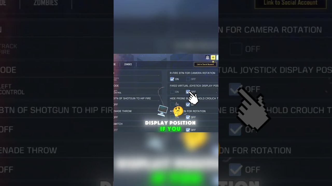 USE FIXED VIRTUAL JOYSTICK DISPLAY POSITION FOR MORE CONTROL OVER YOUR SNIPER