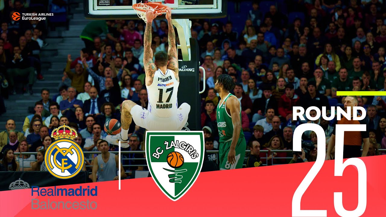 Real Madrid routs Zalgiris! Round 25, Highlights Turkish Airlines EuroLeague