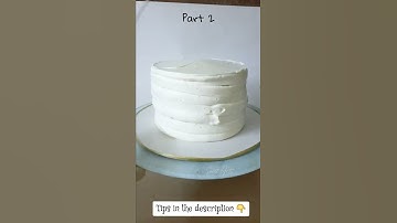 Cake decorating basics series| Part 2 - Frosting with whipped cream tricks