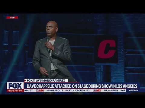 Dave Chappelle attacked during show by suspect with replica gun device | LiveNOW from FOX