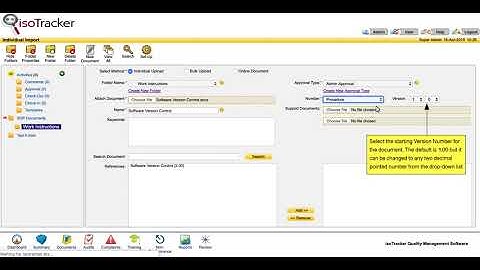 How to add documents to the isoTracker document control software
